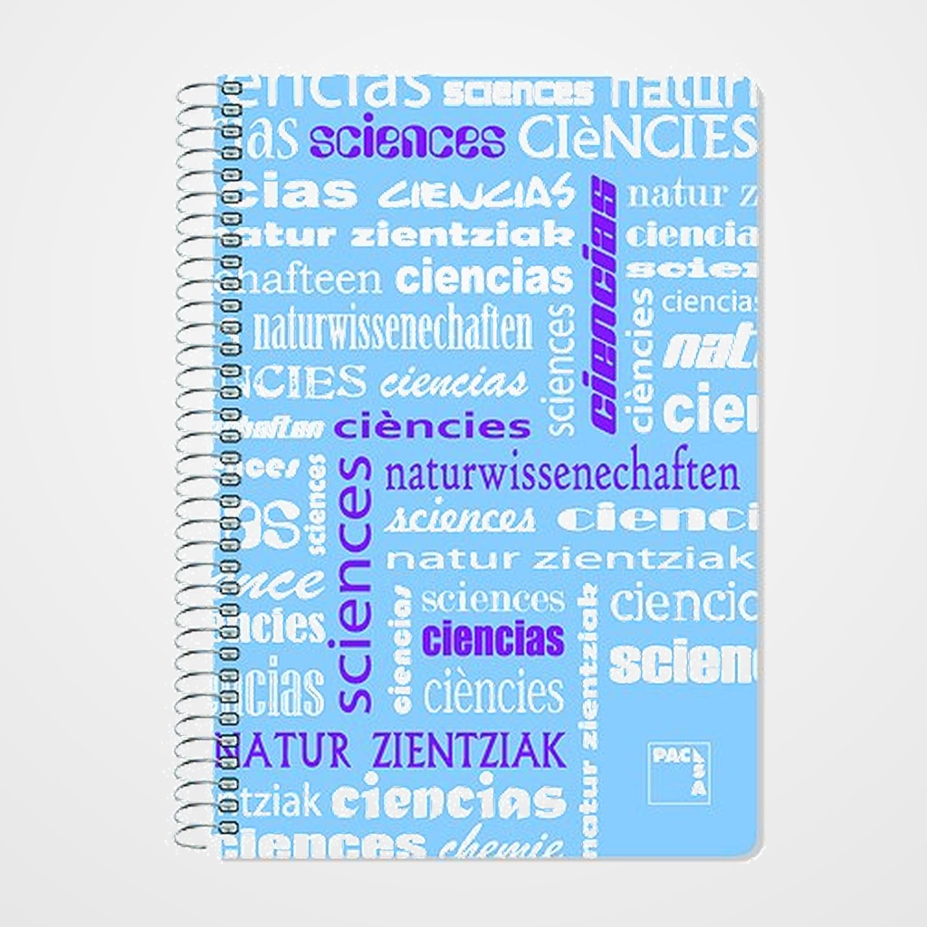 BLOC PACSA ASIGNATURAS tapa PP 4º 80h CUADRIC.4x4 90g CIENCIAS