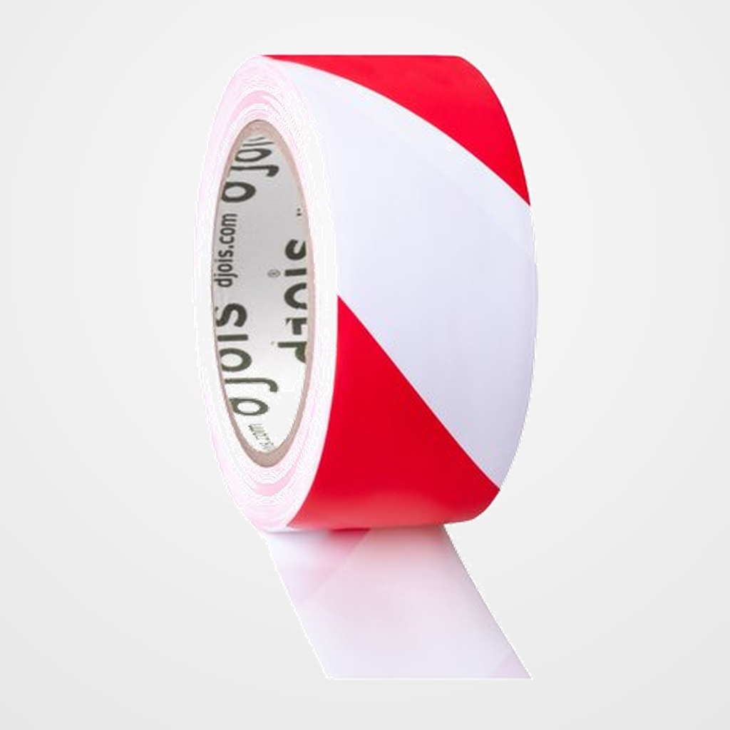 MARCAJE SEGURIDAD TARIFOLD AUTOADHESIVO ROLLO 33m x 5cm BLANCO/ROJO