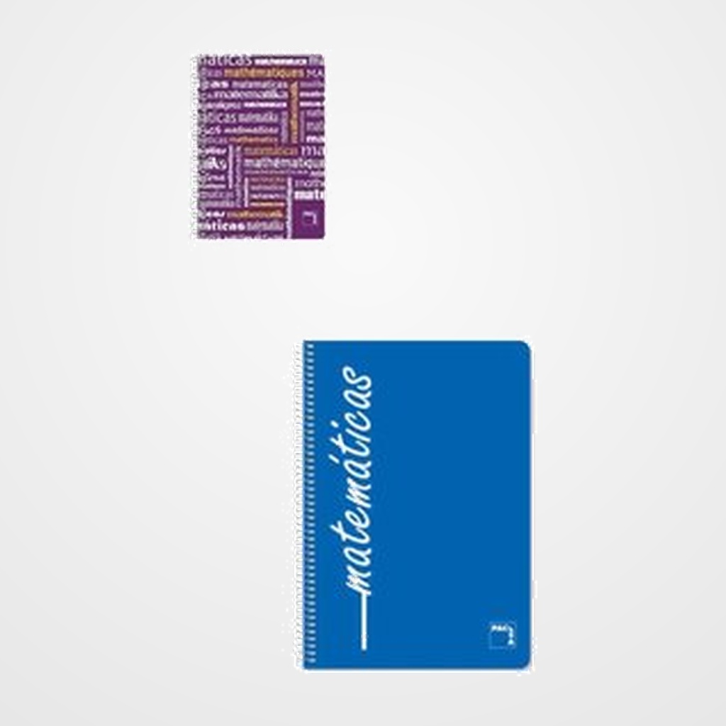 BLOC PACSA ASIGNATURAS tapa PP 4º 80h CUADRIC.4x4 90g MATEMATICAS