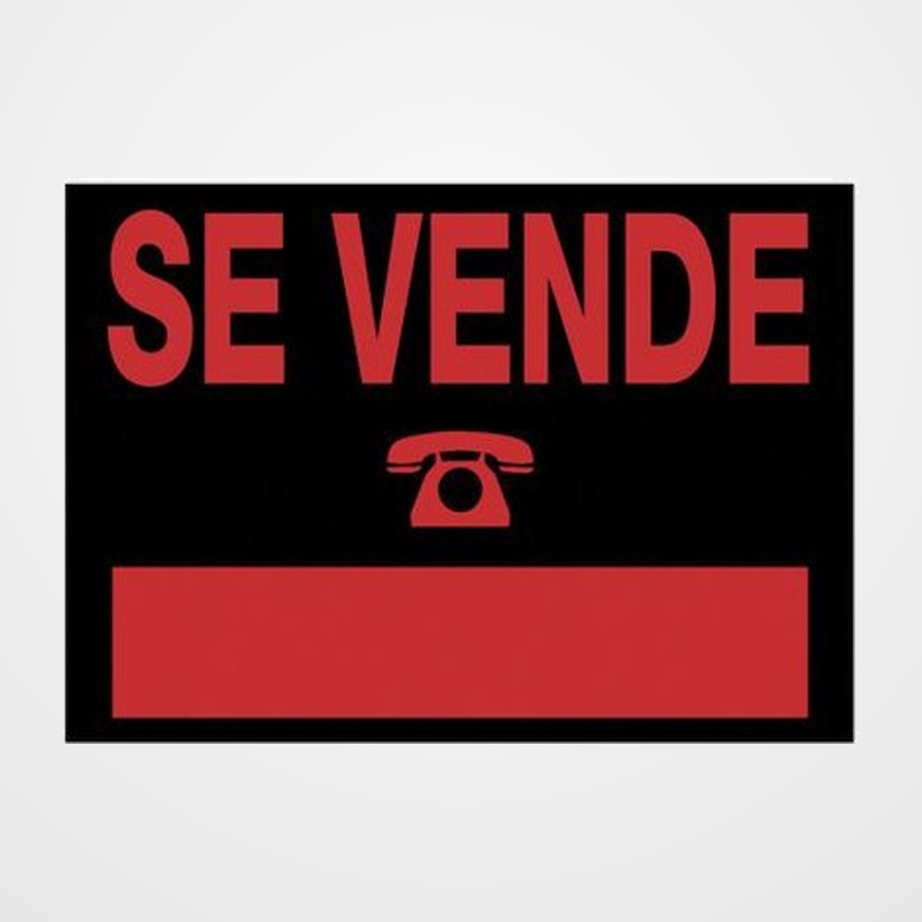 CARTEL ANUNCIO PVC 35x25 SE VENDE