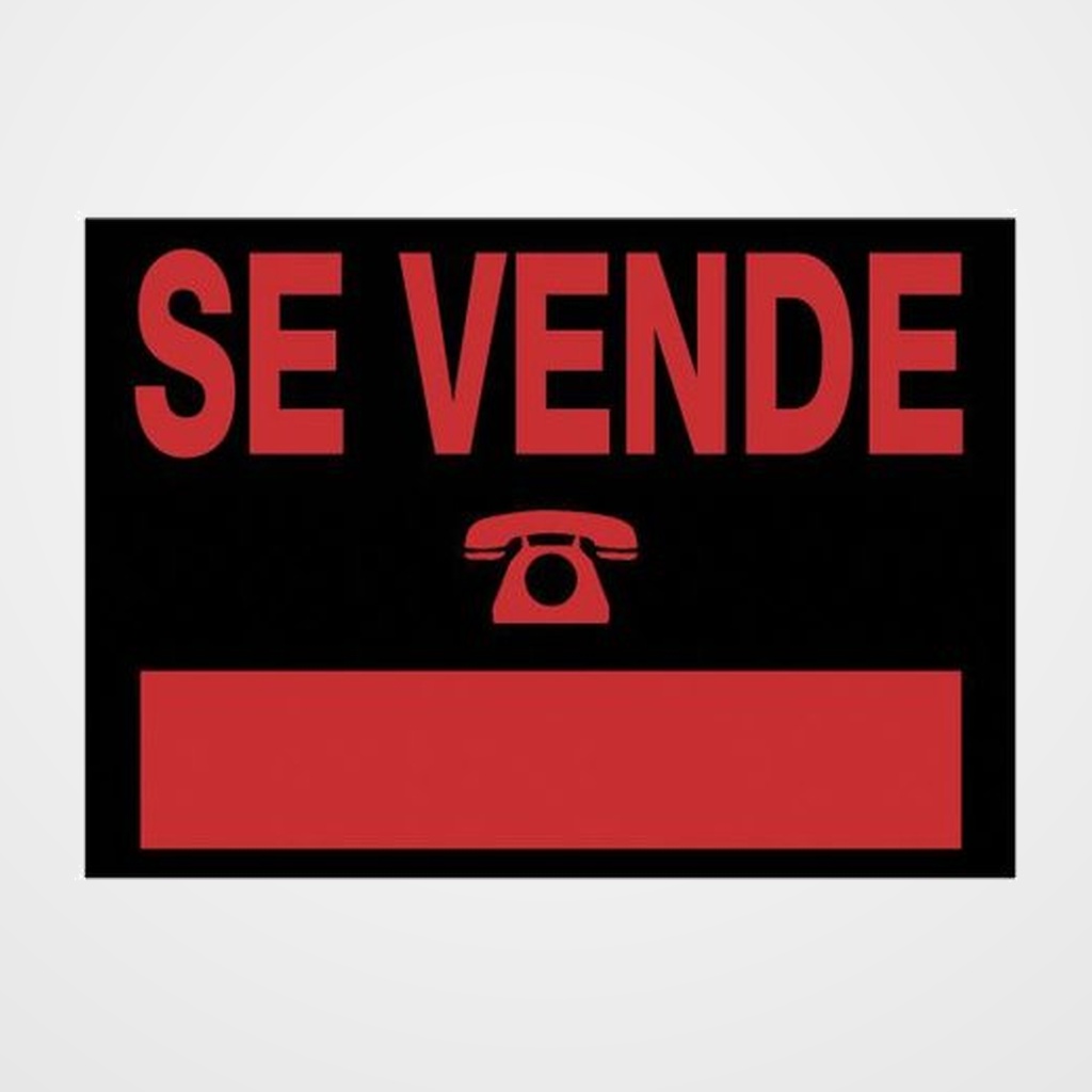 CARTEL ANUNCIO PVC 50x35 SE VENDE