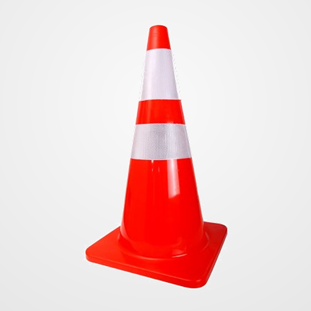CONO REFLECTANTE OUTAS 50CM BASE GOMA 27,5x27x5