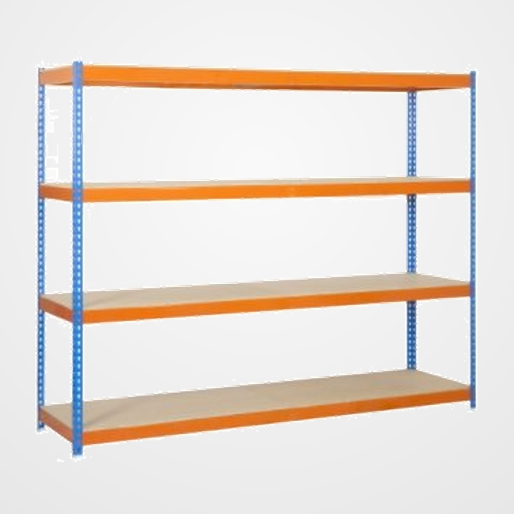 ESTANTERIA SIMON ECOFORTE 1504-4 PLYWOOD AZUL/NARANJA
