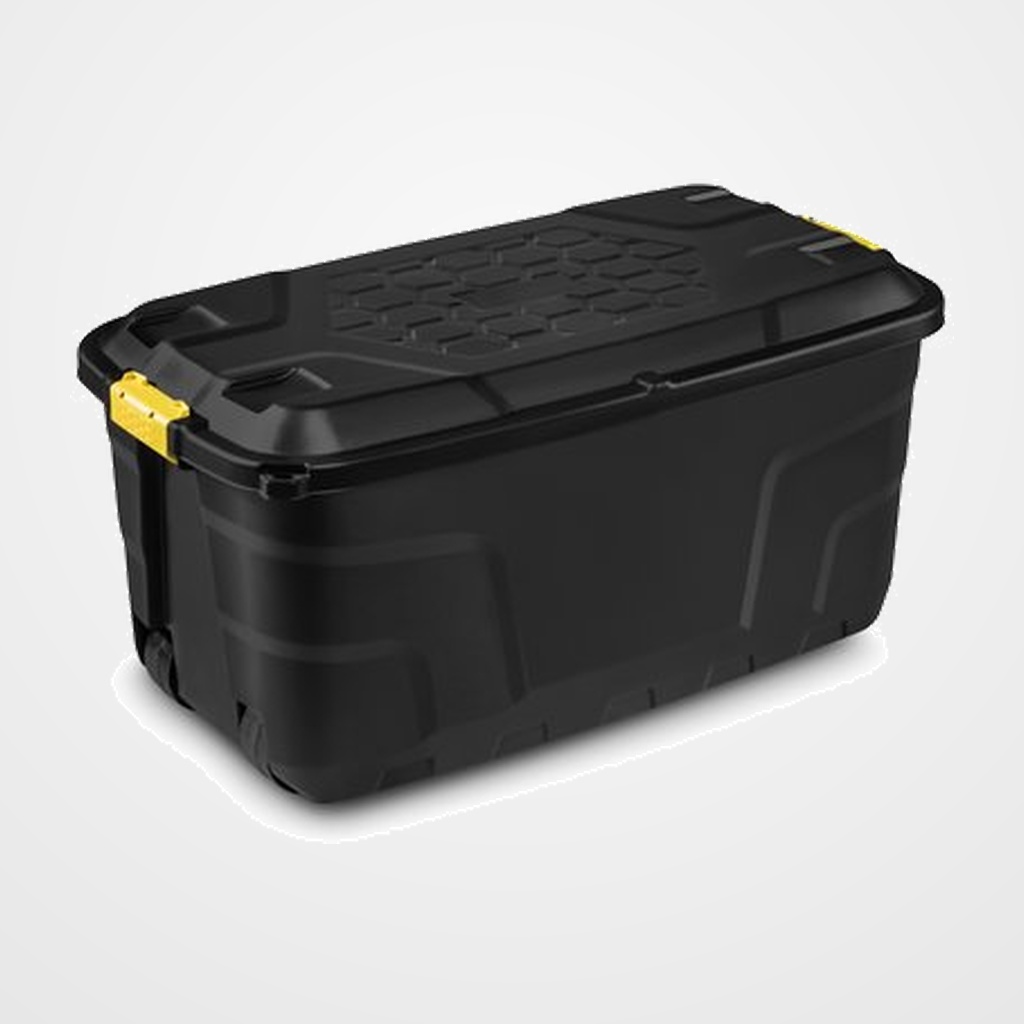 CAJA ALMACENAMIENTO STRATA BY CEP HW440 145 LITROS APILABLE con TAPA SERVICIO PESADO NEGRO