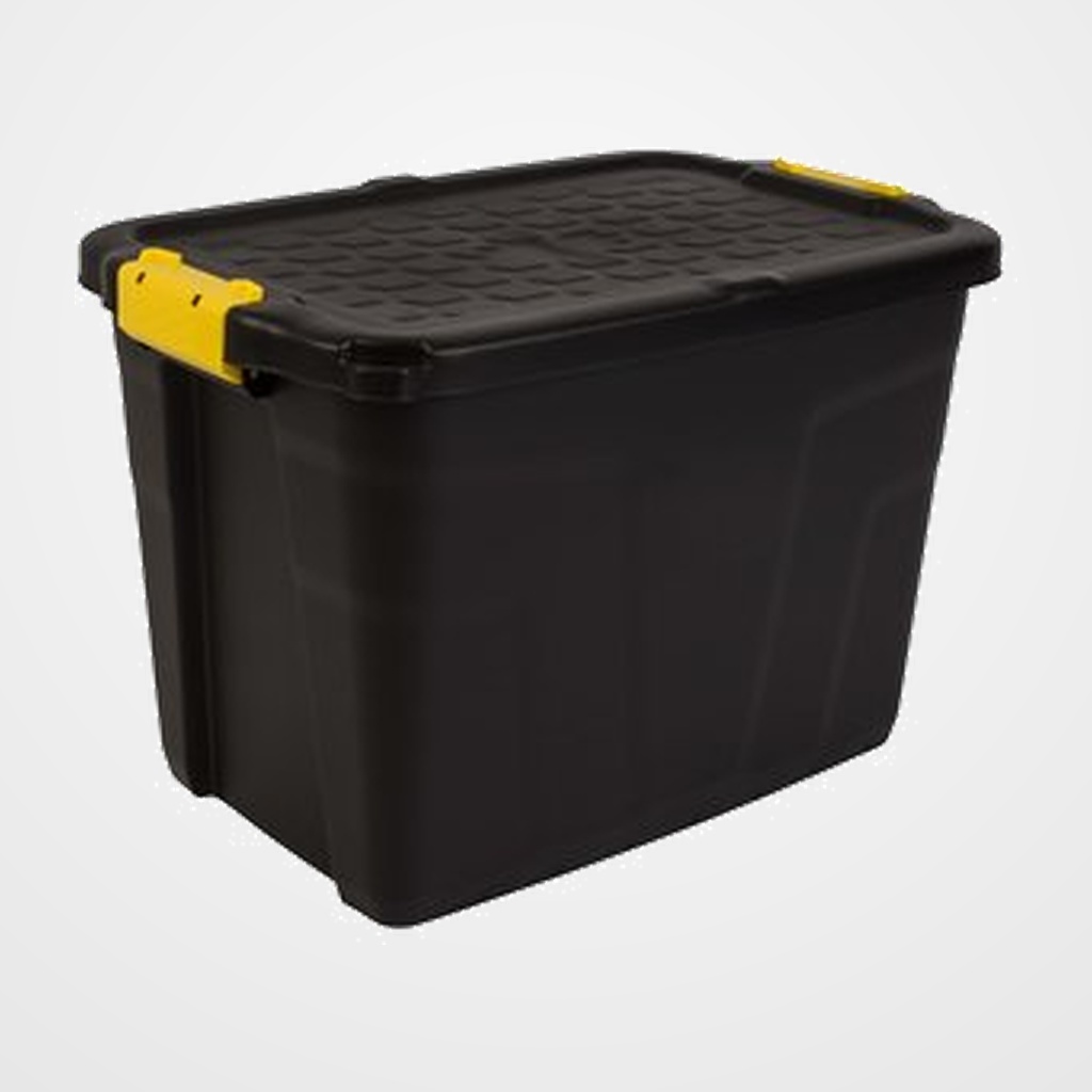 CAJA ALMACENAMIENTO STRATA BY CEP HW442 60 LITROS APILABLE con TAPA SERVICIO PESADO NEGRO