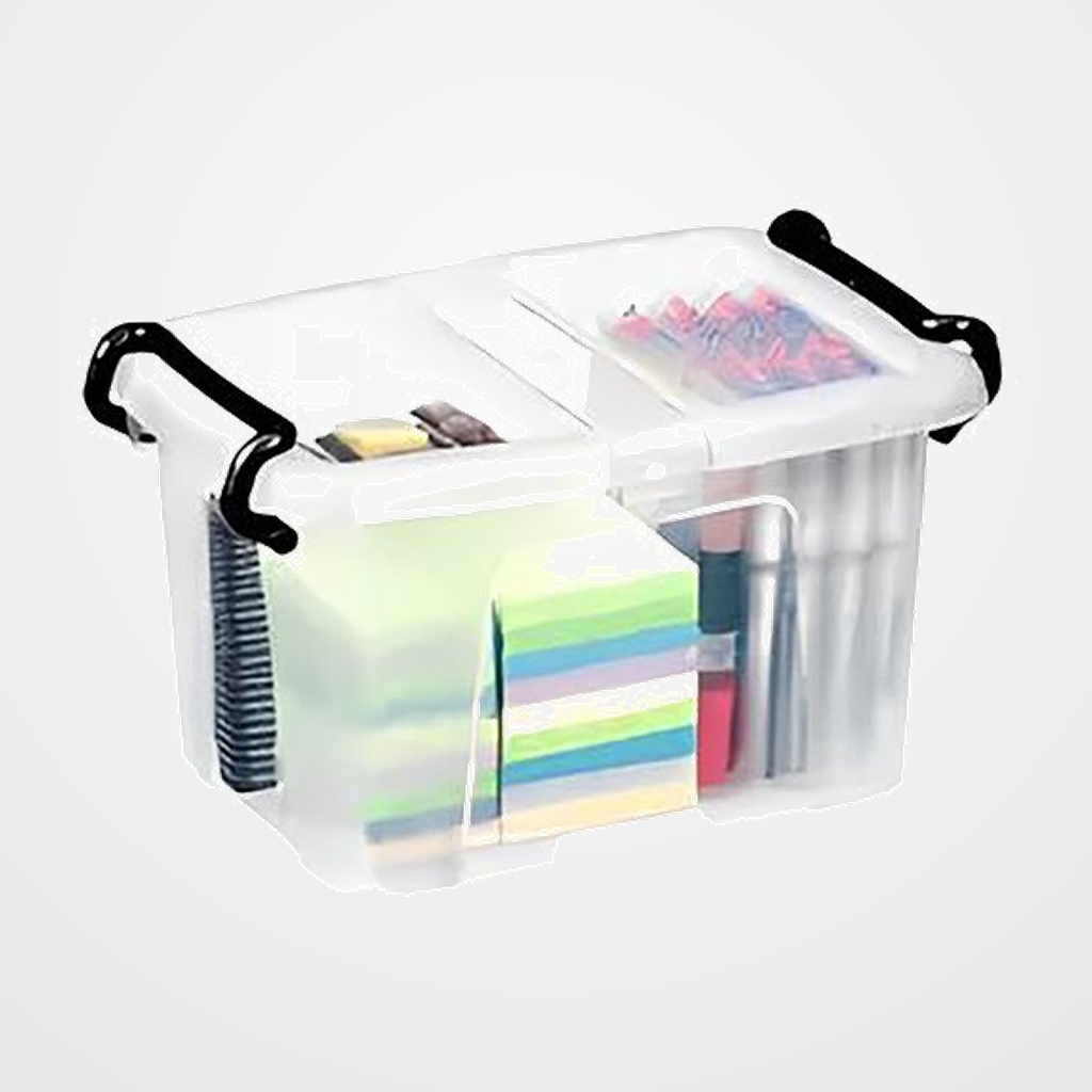 CAJA ALMACENAMIENTO STRATA BY CEP HW670 6 LITROS APILABLE CRISTAL