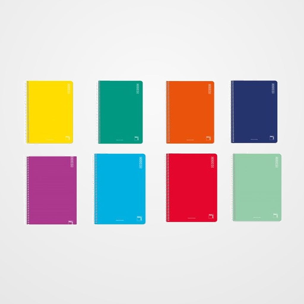 BLOC PACSA BASIC tapa NORMAL 4º 80h CUADRIC.4x4 APDO. 60g SURTIDO (8 col.)