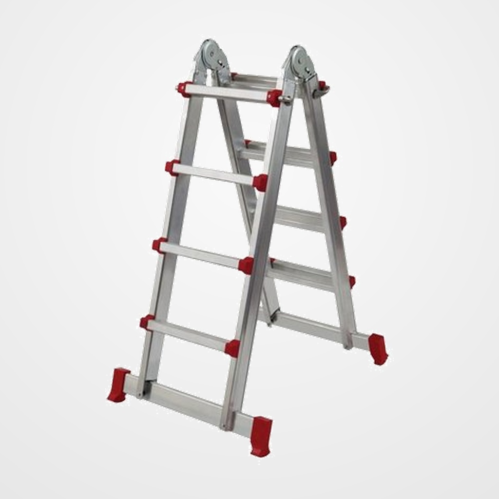 ESCALERA LITAN MULTIPOSICION TELESCOPICA ALUMINIO 6x4 PELDAÑOS
