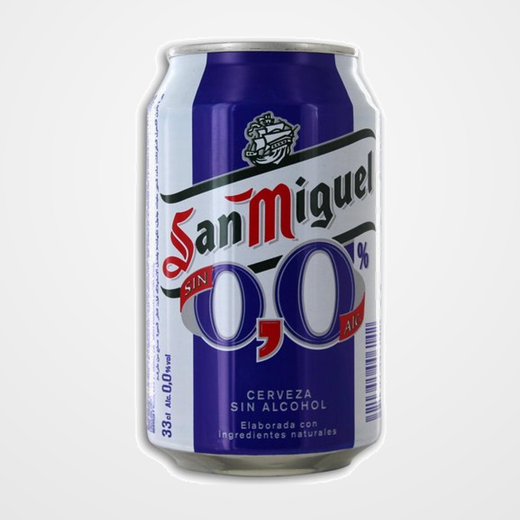 CERVEZA SAN MIGUEL 00 SIN ALCOHOL LATA 330 ml