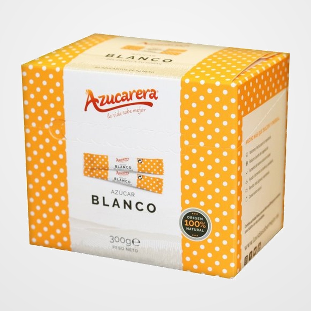 AZUCAR BLANCA EN SOBRES DE 6G CAJA DE 50 SOBRES