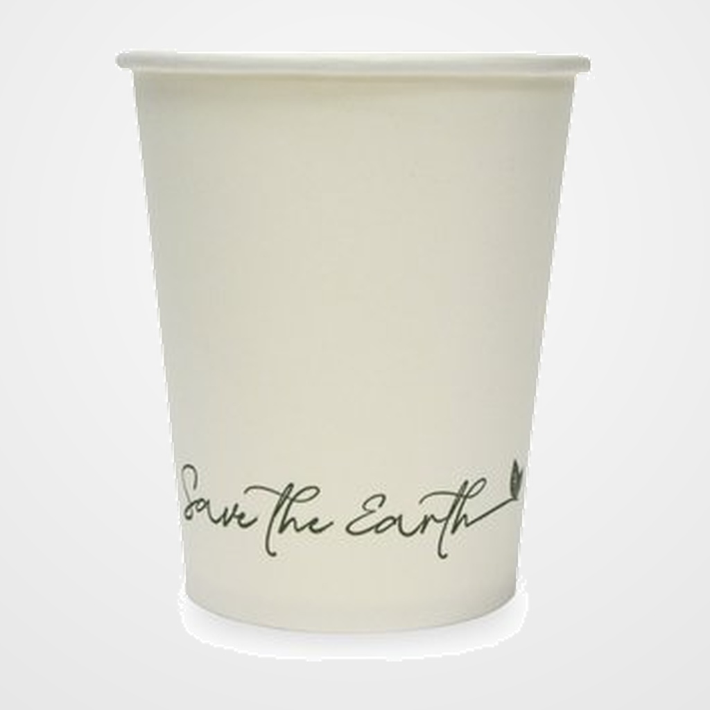 VASOS CARTON BLANCO 8 OZ CAFE 240 ml. BOLSA DE 50 (B03337)