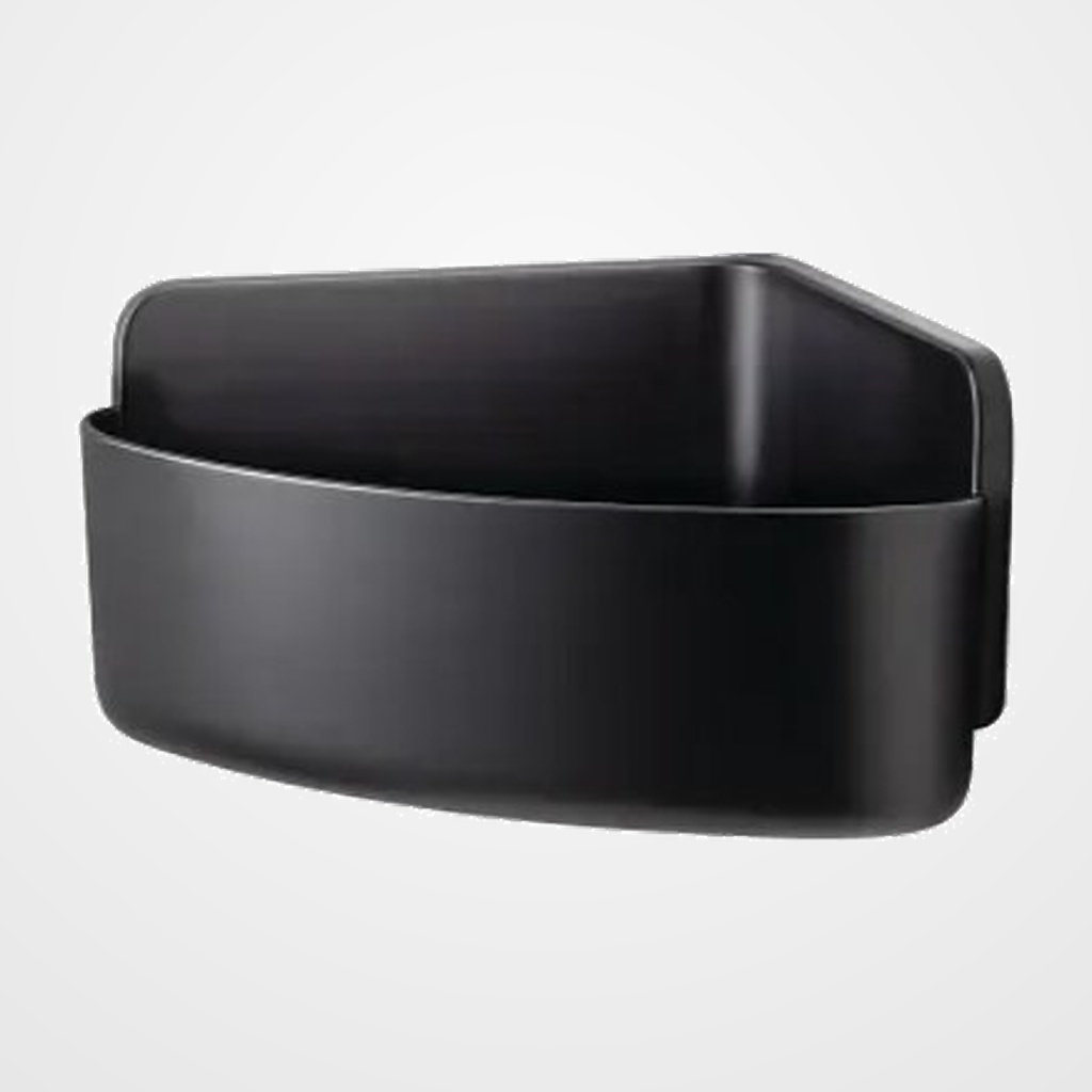 CESTA DUCHA TESA LAVAA AUTOADHESIVA MEDIANA ESQUINERA NEGRA