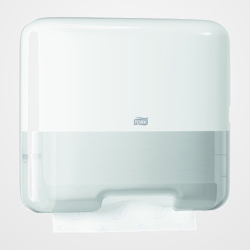 TOALLERO TORK MINI PARA TOALLA PLEGADA EN V PLASTICO BLANCO