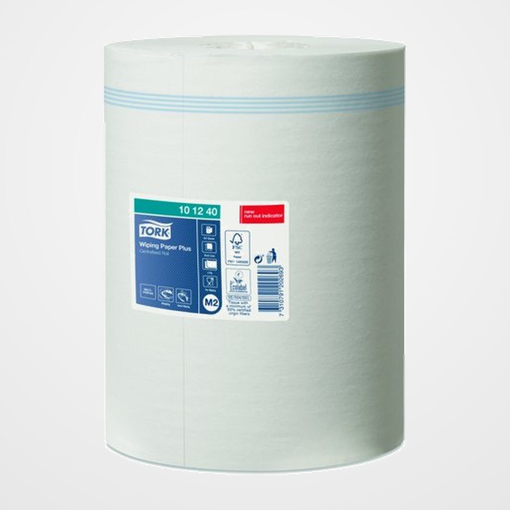 BOBINA DE PAPEL MECHA TORK CELULOSA SECADO EXTRA 2 CAPAS 160 METROS 1,34 KG. (M2)