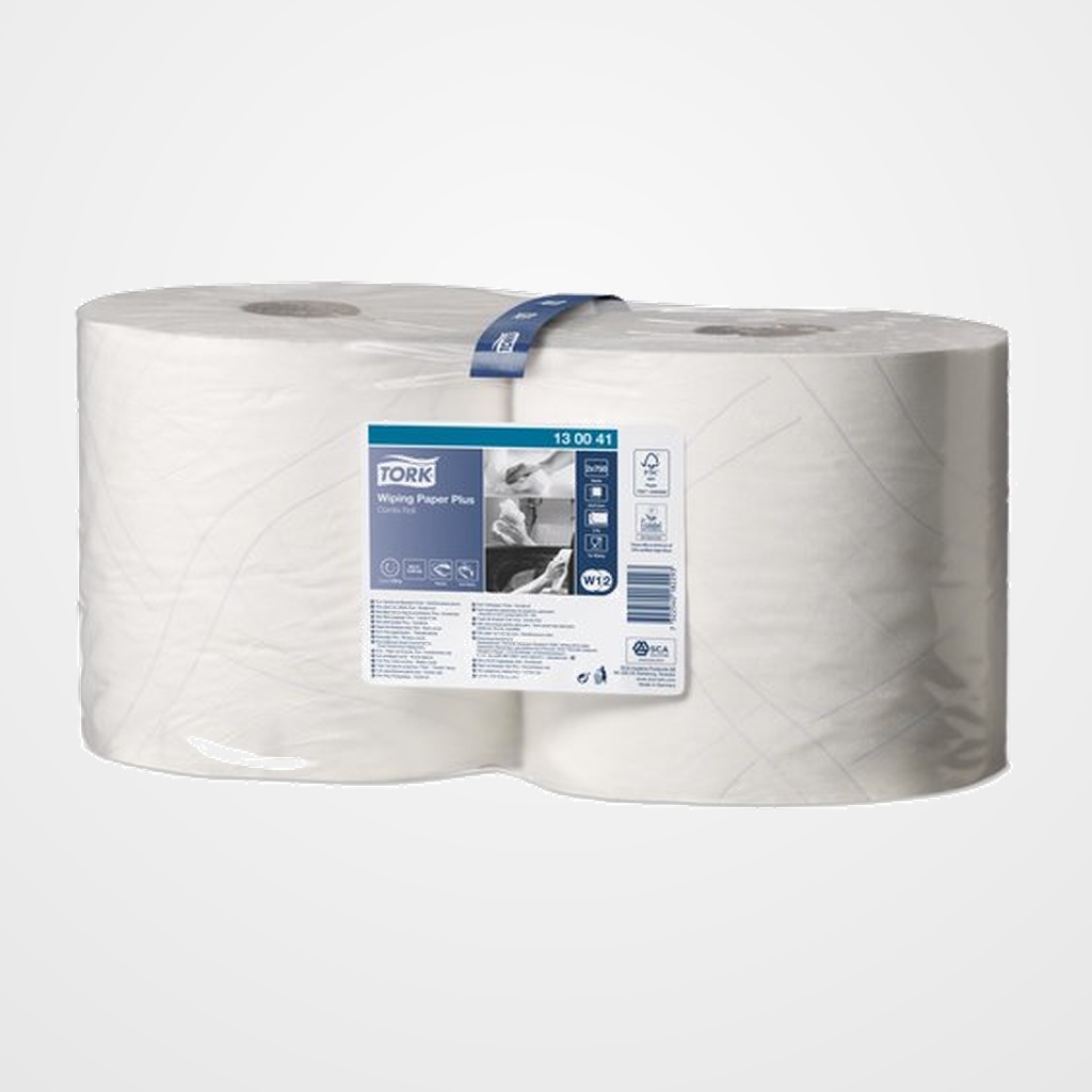 BOBINA DE PAPEL MECHA TORK CELULOSA SECADO EXTRA 2 CAPAS 255 METROS 2,348 KG. (W1/W2)