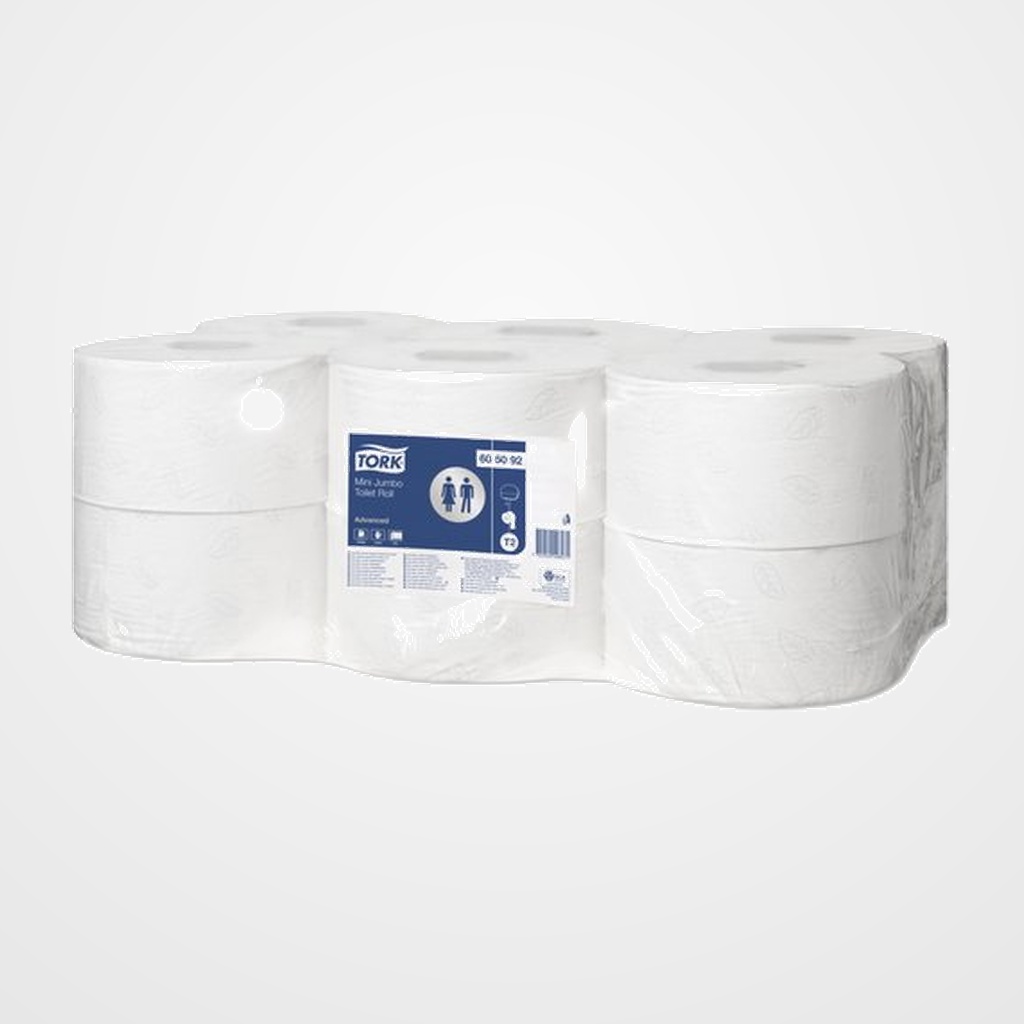 PAPEL HIGIENICO INDUSTRIAL TORK MINI JUMBO 2 CAPAS 160 METROS