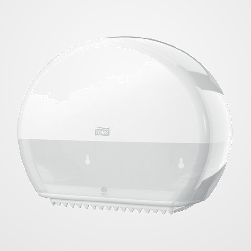 PORTARROLLOS PAPEL HIGIENICO TORK MINI JUMBO BLANCO