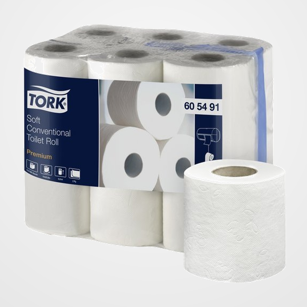 PAPEL HIGIENICO DOMESTICO TORK PREMIUM SUAVE 2 CAPAS 22,9 METROS