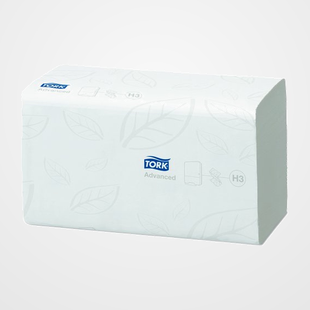 TOALLA SECAMANOS TORK PLEGADA EN V CELULOSA 23x24,8 cm. 2 CAPAS PAQUETE de 250