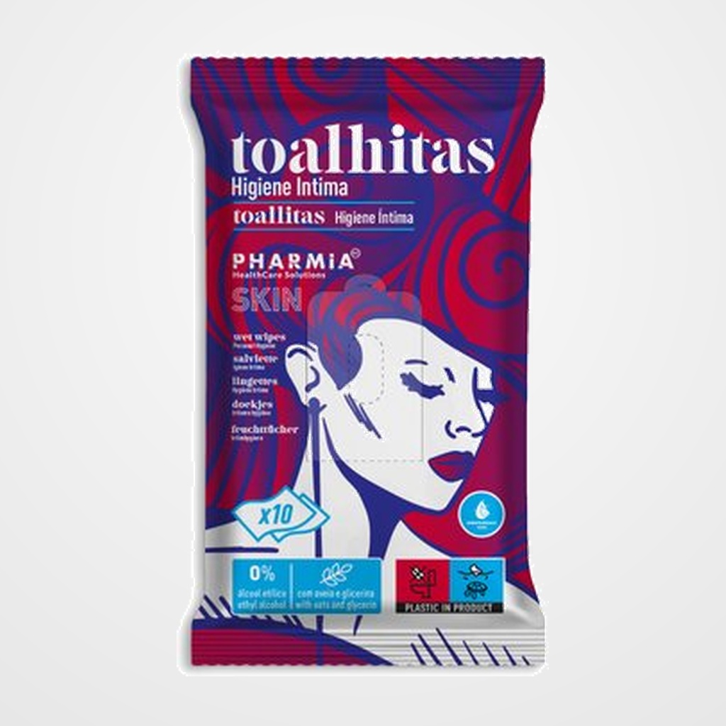 TOALLITA PHARMIA SKIN HIGIENE INTIMA PAQUETE de 10