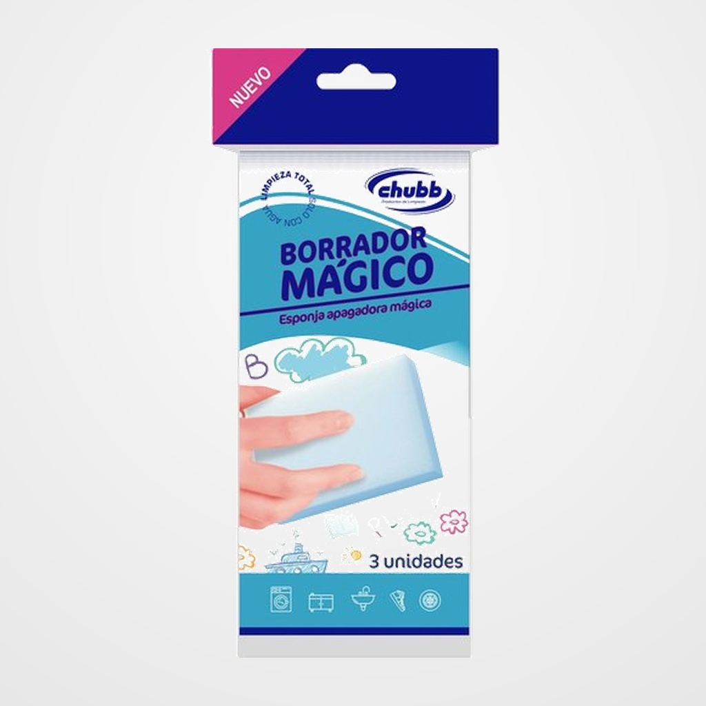 LIMPIADOR ESPONJA MAGICA CHUBB MULTISUPERFICIE BOLSA de 3