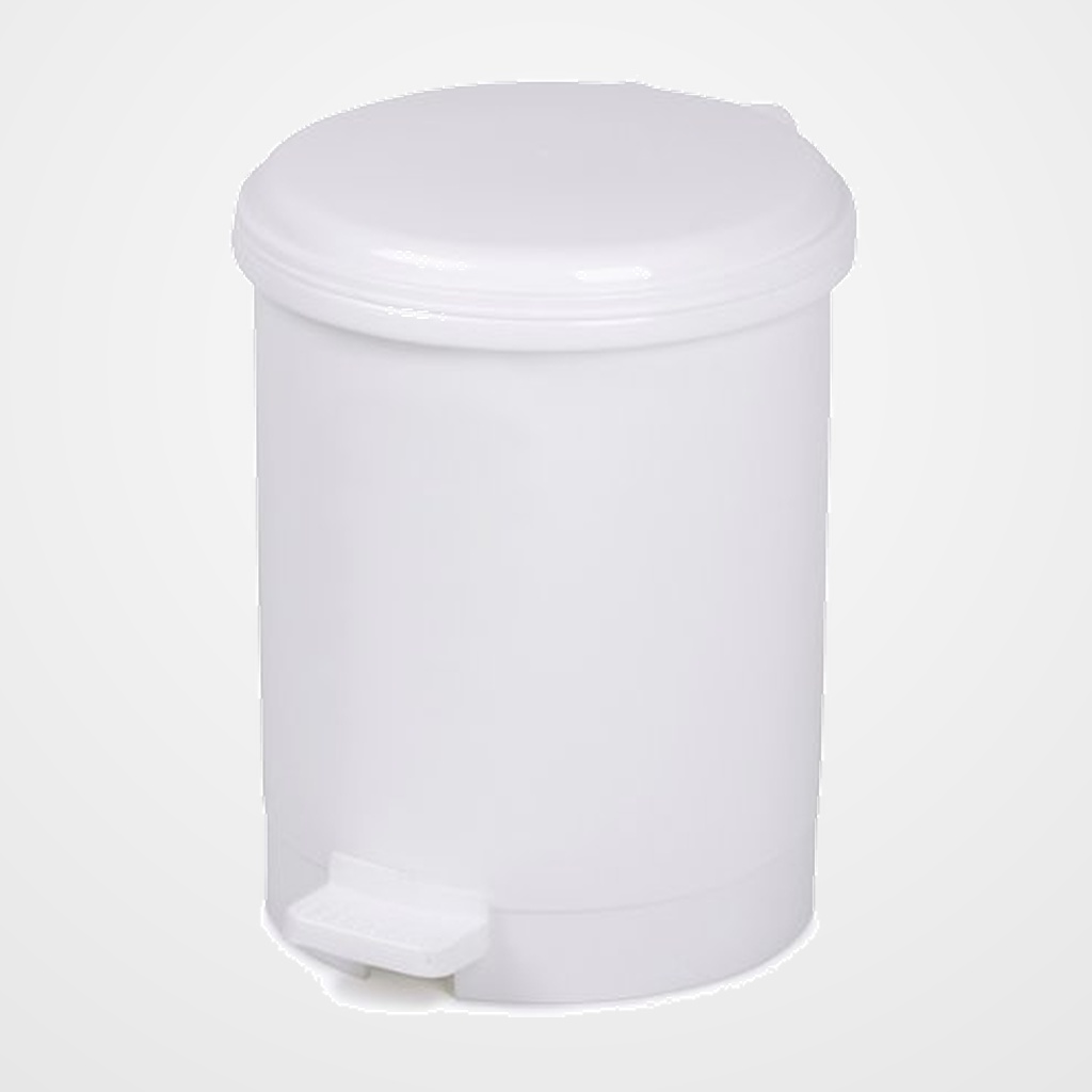 PAPELERA PLASTICO CON TAPA PEDAL CEP 91978 20 LITROS BLANCA