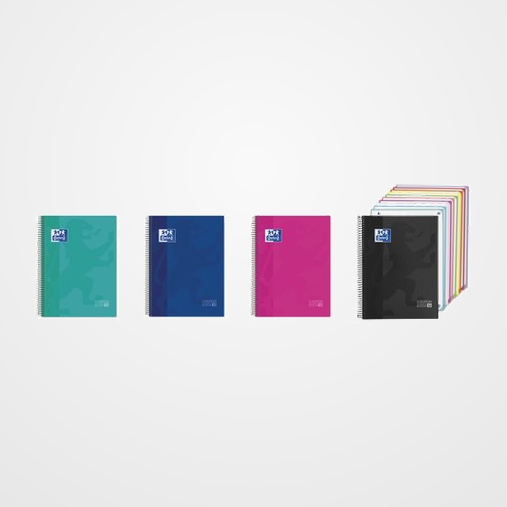 BLOC OXFORD SCHOOL EU.BOOK 10 CLASSIC micro.tapa EXTRA A4+ 200h HORIZONTAL 90g SURTIDO (4 col. vivos)