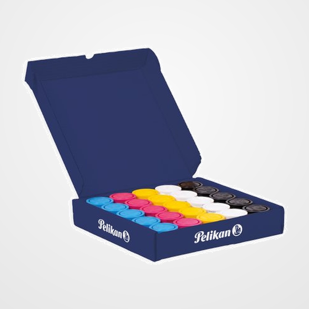 TEMPERA PELIKAN 40 ml (bote) 742/40 CAJA de 25 (5 col.)