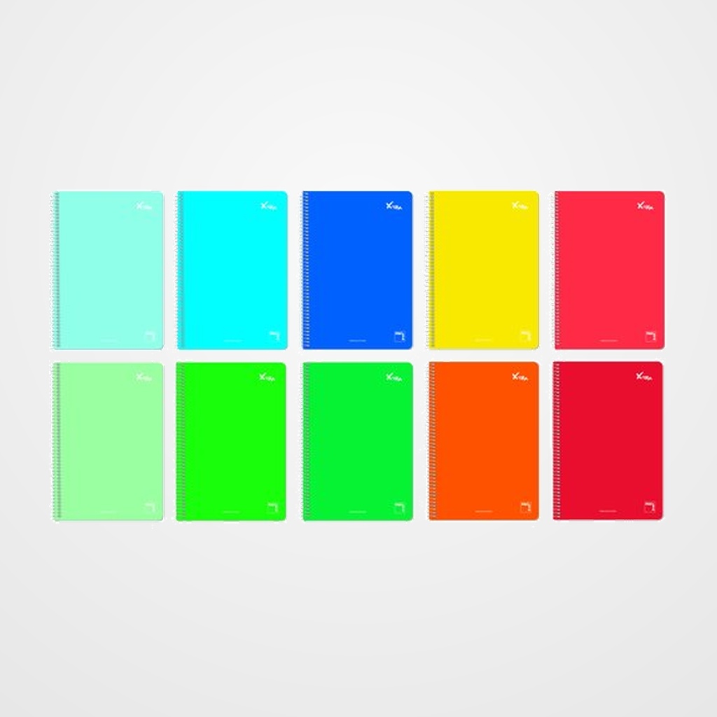 BLOC PACSA XTRA tapa EXTRA Fº 80h CUADRICULA 3x3 60g SURTIDO (10 col.)