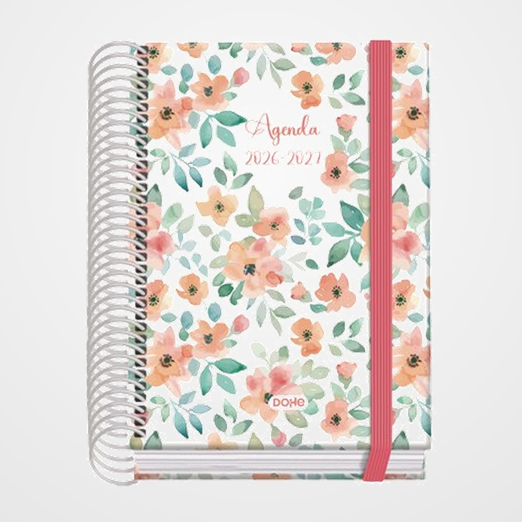 AGENDA ESCOLAR (2026-27) DOHE PRIME ESPIRAL tapa EXTRA A6 D/P con GOMA CANDY