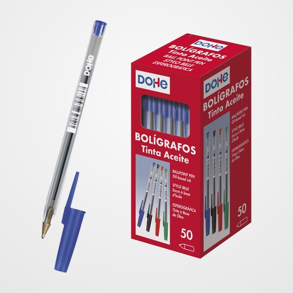 BOLIGRAFO DOHE BASIC 1.0 mm AZUL