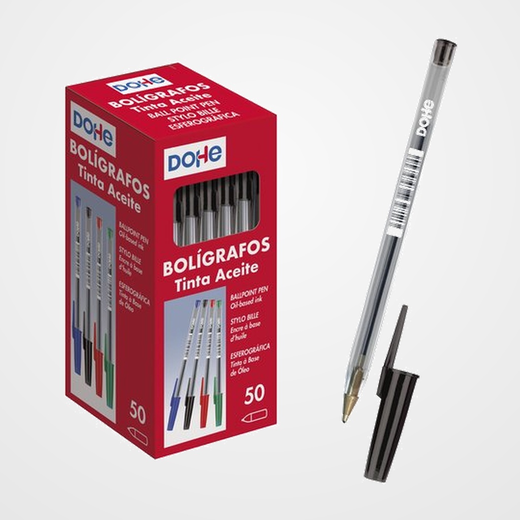 BOLIGRAFO DOHE BASIC 1.0 mm NEGRO