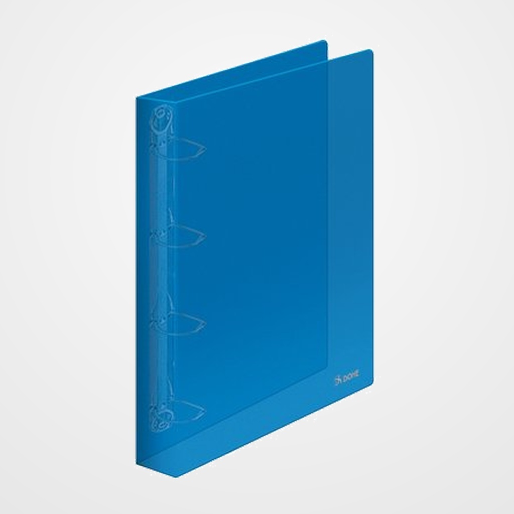 CARPETA de ANILLAS DOHE PP TRASLUCIDO A4 4 an.MIXTAS 25mm ROJO