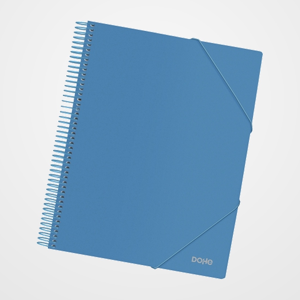 CARPETA FUNDAS (TARIFARIO) DOHE ESPIRAL PP OPACO A4 30 F. AZUL