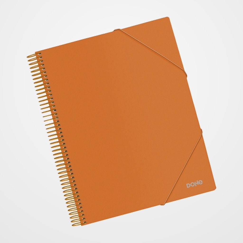 CARPETA FUNDAS (TARIFARIO) DOHE ESPIRAL PP OPACO A4 30 F. NARANJA