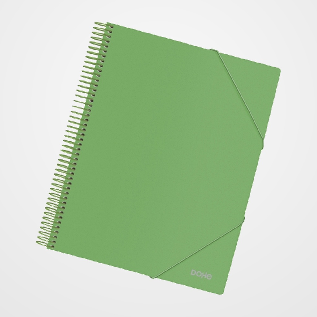 CARPETA FUNDAS (TARIFARIO) DOHE ESPIRAL PP OPACO A4 30 F. VERDE