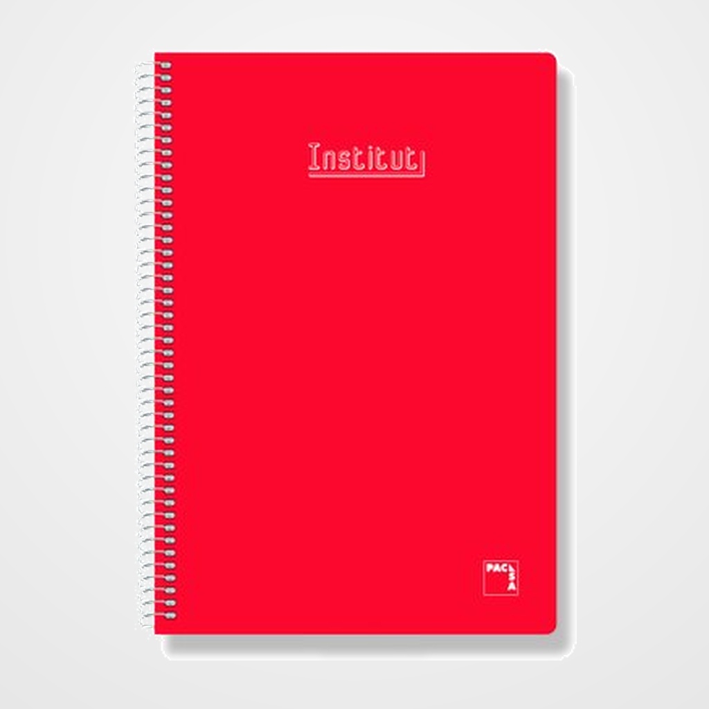 BLOC PACSA XTRA tapa EXTRA 4º 80h CUADRIC.4x4 60g. ROJO