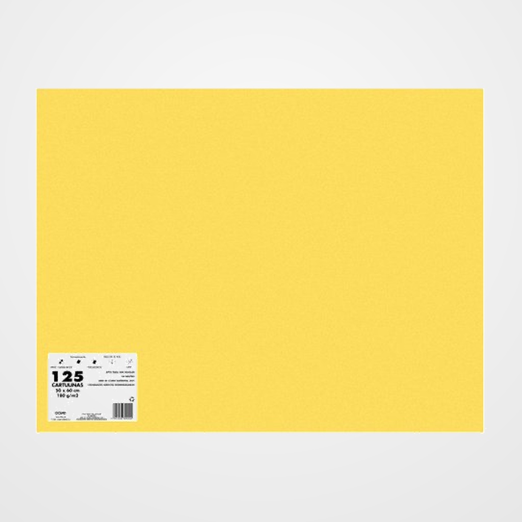 CARTULINA 50x65 DOHE 180g ORO PAQUETE de 125