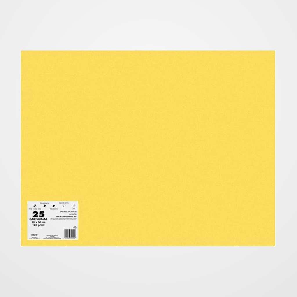 CARTULINA 50x65 DOHE 180g ORO PAQUETE de 25