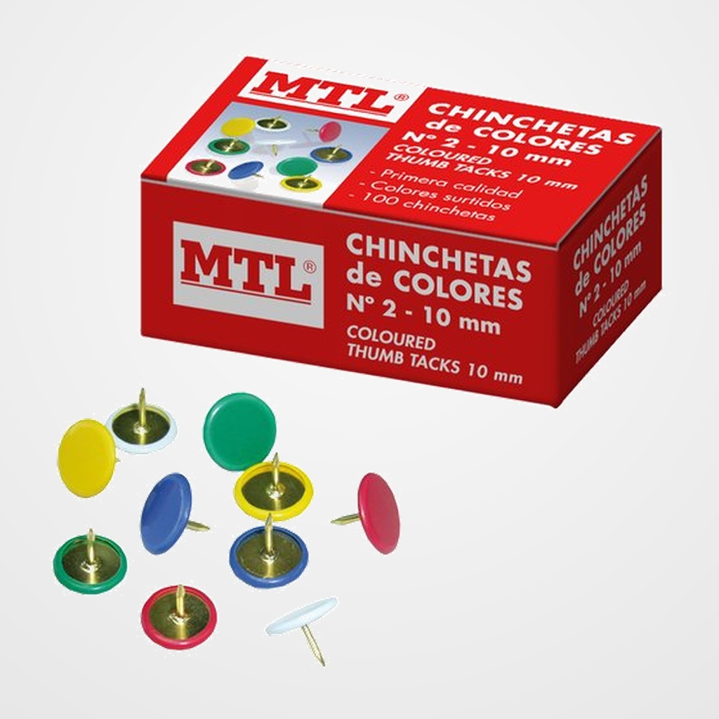 CHINCHETA DOHE COLORES SURTIDOS CAJA de 100