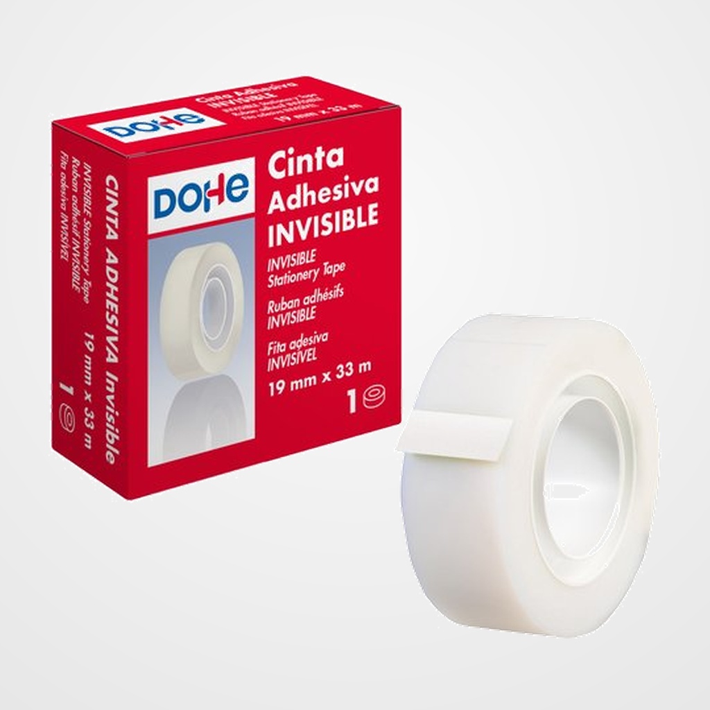 CINTA ADHESIVA DOHE INVISIBLE rollo 33x19