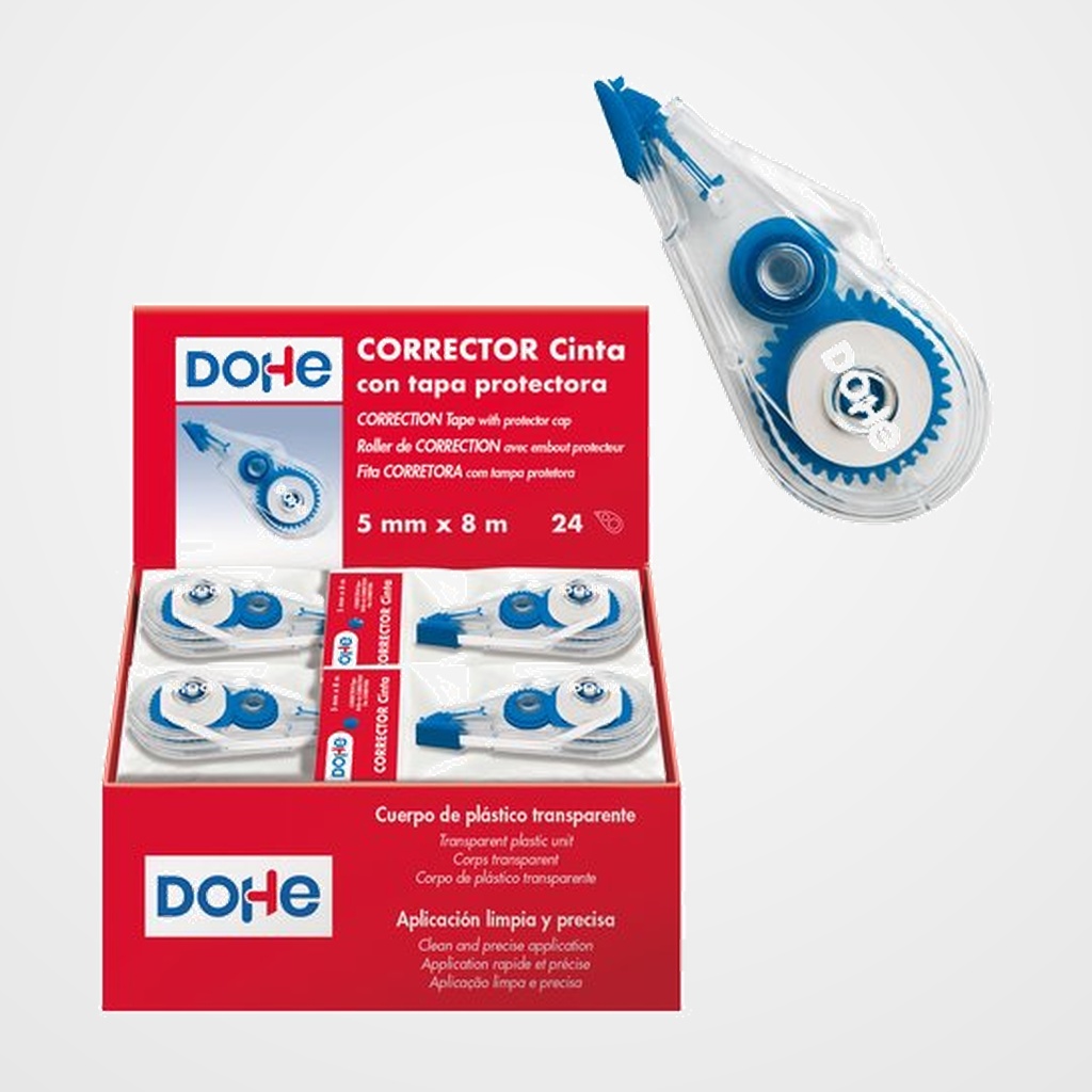 CORRECTOR CINTA DOHE AZUL 5 mm x 8 m