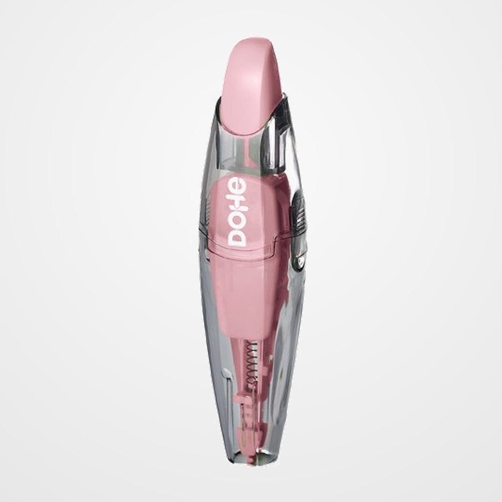 CORRECTOR CINTA DOHE COLOUR VIBES RECARGABLE RETRACTIL 5 mm x 6 m ROSA