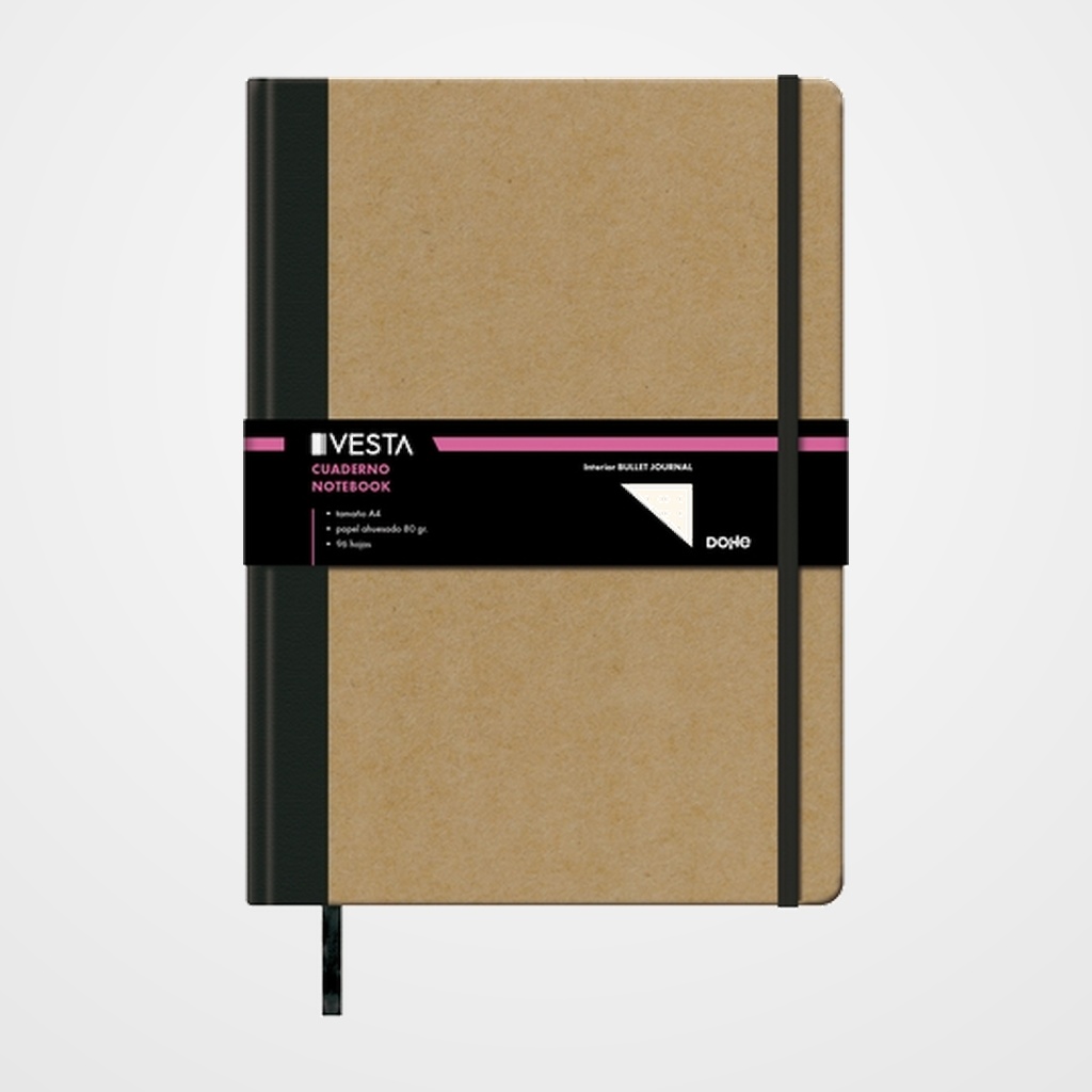 CUADERNO VESTA NATURE A4 BULLET JOURNAL con GOMA