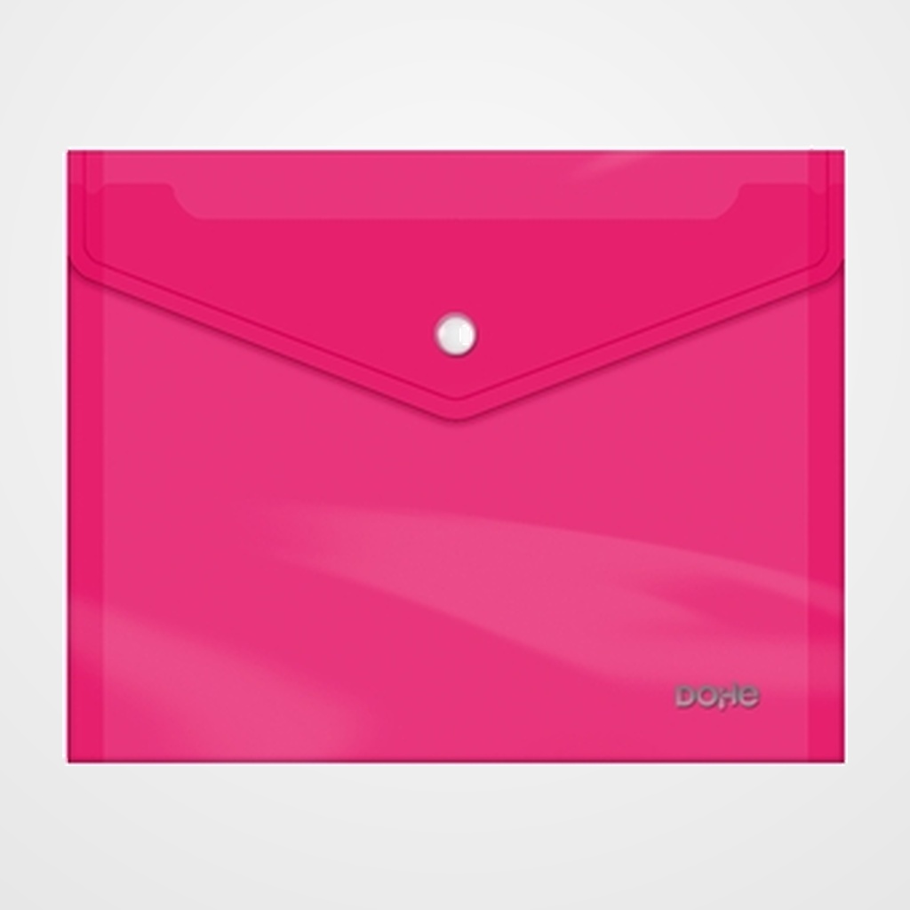 DOSIER SOBRE DOHE PP BROCHE A5 APAISADO TRASLUCIDO ROSA