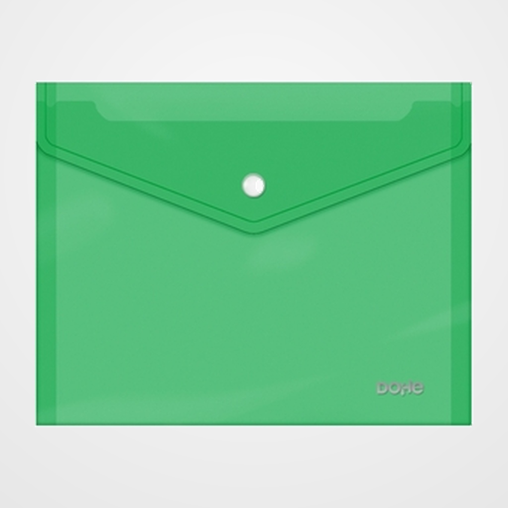 DOSIER SOBRE DOHE PP BROCHE A5 APAISADO TRASLUCIDO VERDE