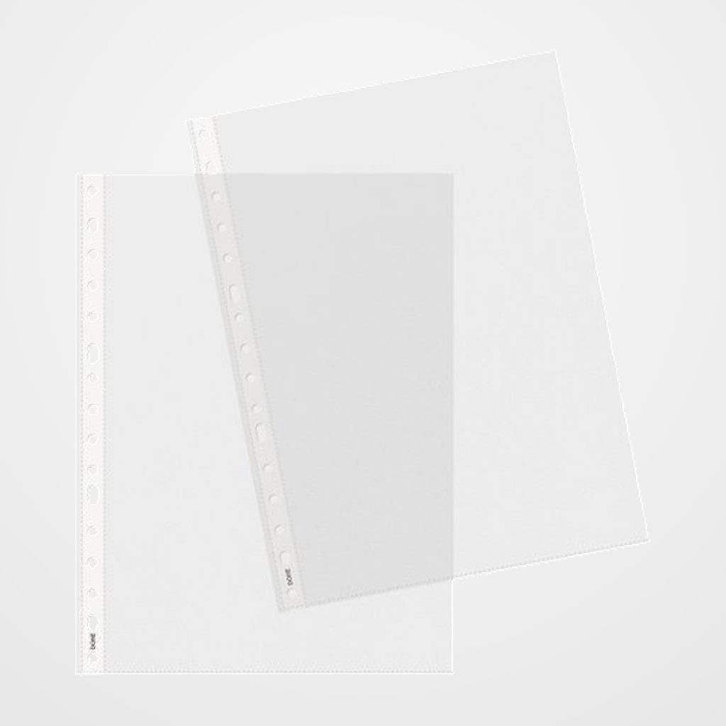 FUNDA MULTITALADRO DOHE EXTRA PP 80µ PL.NJ. A4 16 TAL.RFZO. PAQUETE de 100