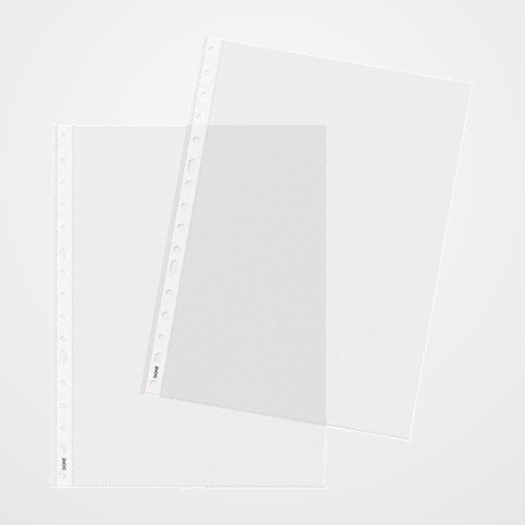 FUNDA MULTITALADRO DOHE PREMIUM PLUS PP 80µ PL.NJ. A4 16 TAL.RFZO. PAQUETE de 100