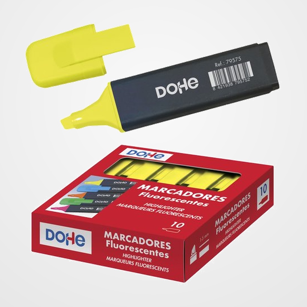 MARCADOR FLUOR DOHE AMARILLO