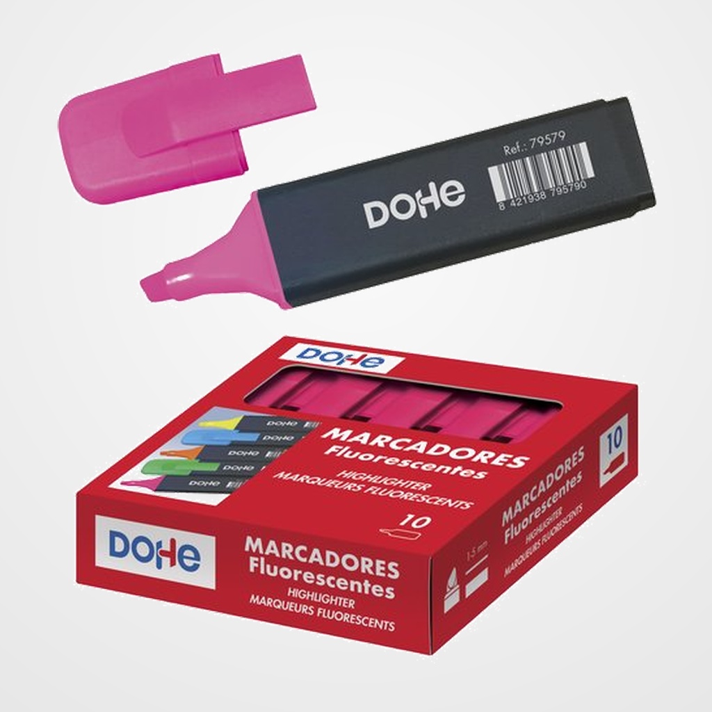 MARCADOR FLUOR DOHE ROSA